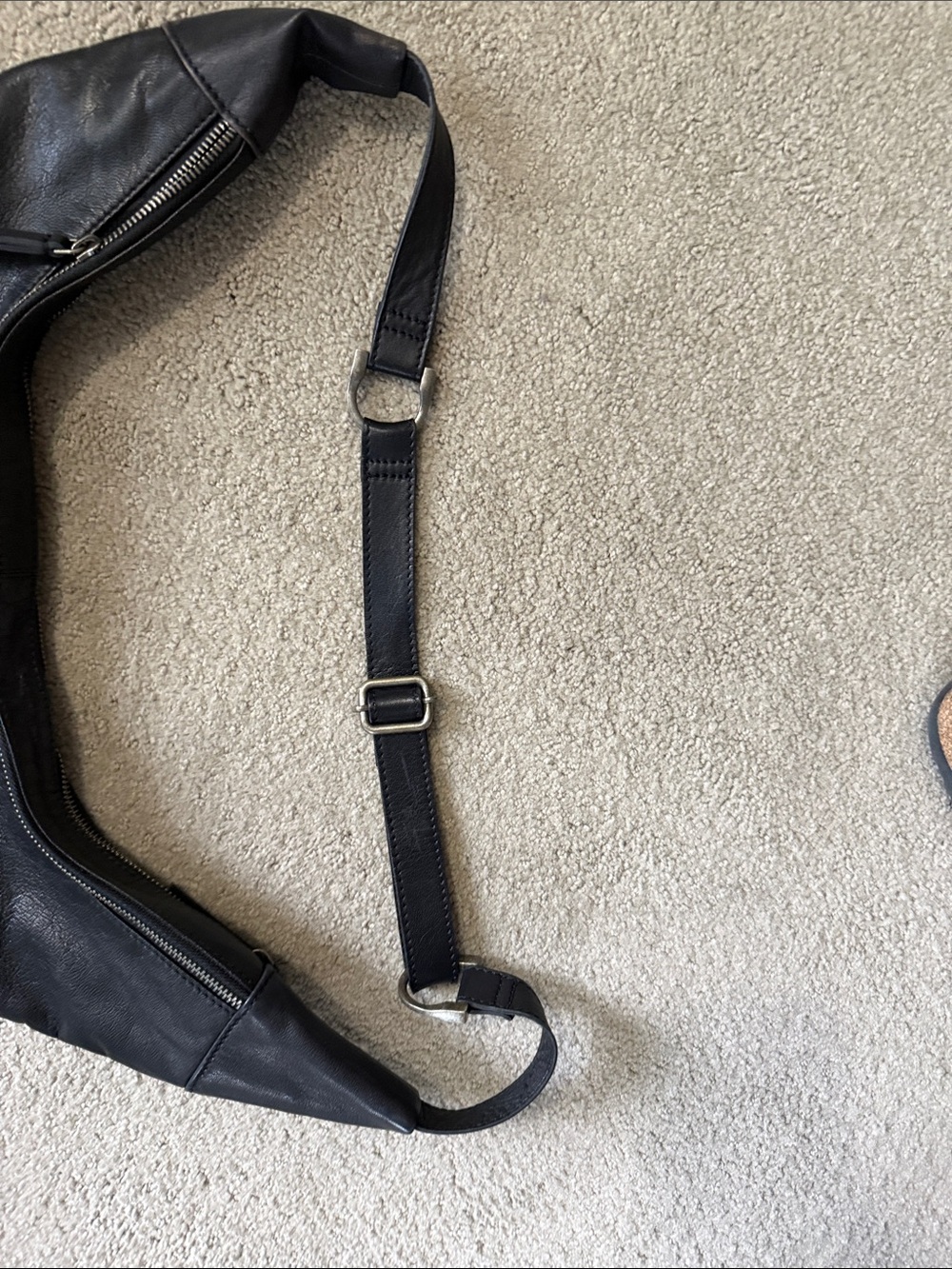 Free people Black Leather Crescent Shoulder Bag - Picture 5 of 5